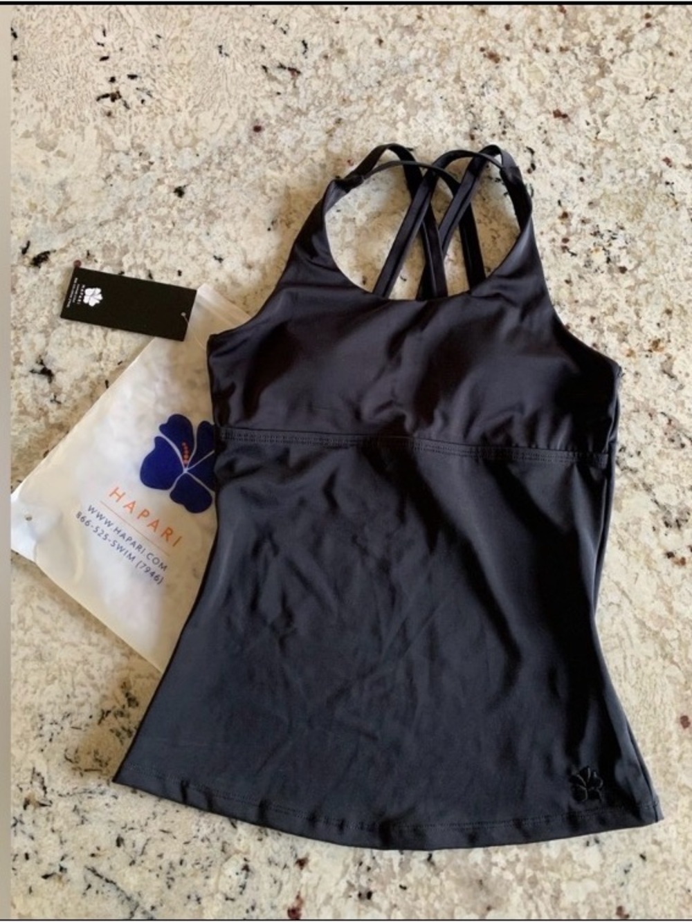Hapari  Luxe Tankini Top - Black S